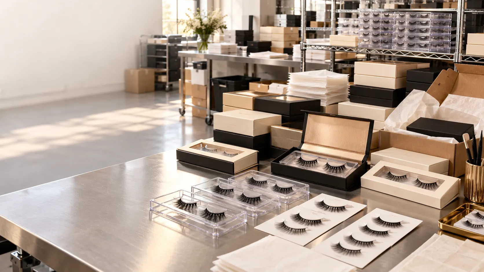 Pet apparel packaging and fulfillment desk